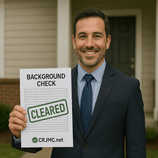 Real estate agent with cleared background check