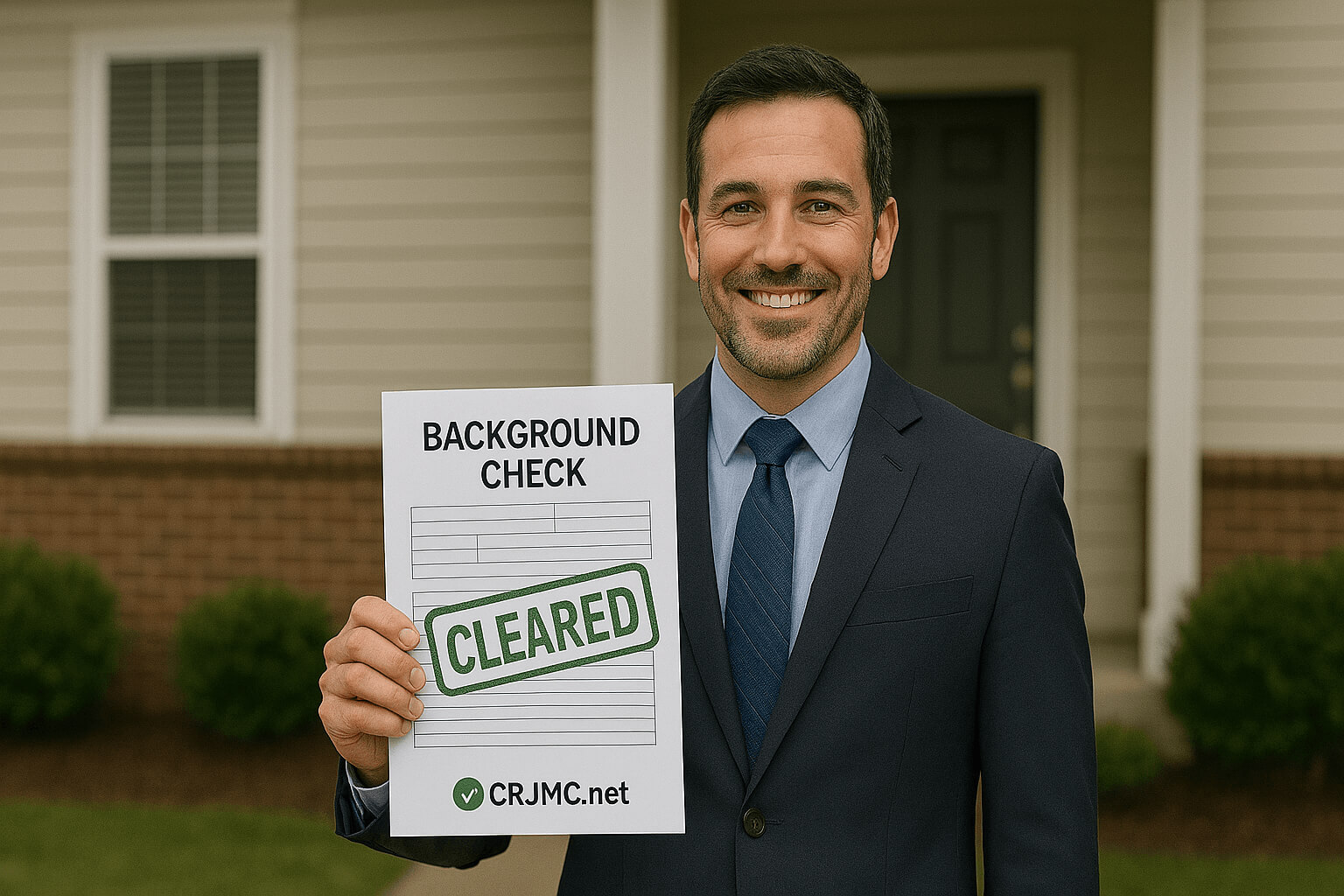 Real estate agent with cleared background check